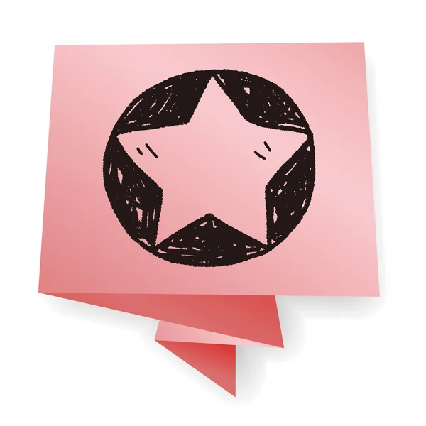 Illustration vectorielle Star Doodle — Image vectorielle