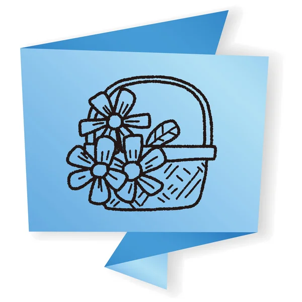 Blume Doodle Vektor Illustration — Stockvektor
