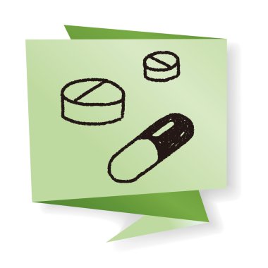 karalama hapı vektör illüstrasyonu