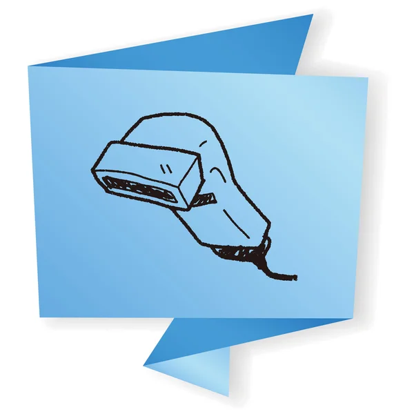 Doodle Scanner vector illustratie — Stockvector