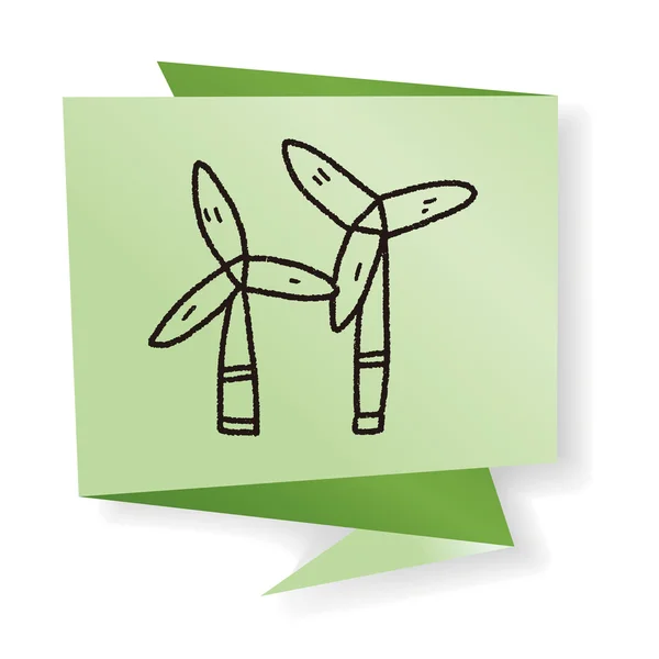 Miljöskydd-konceptet, vindenergi. spara energi; ren vektor illustration — Stock vektor