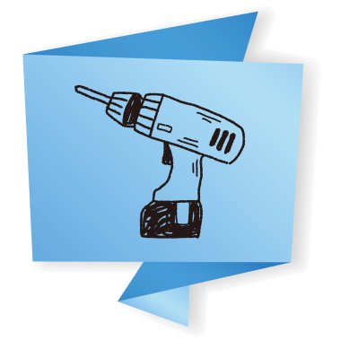 Doodle vektör çizim matkap