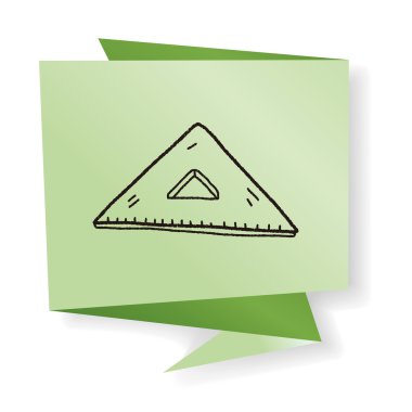 karalama cetvel vektör çizimi