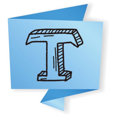 t doodle vektör çizim