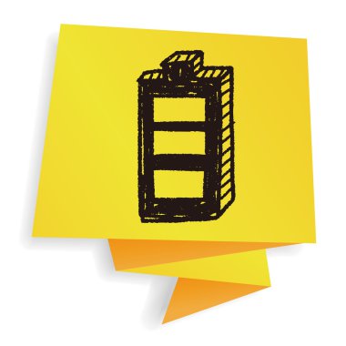 Pil doodle vektör çizim