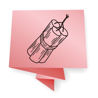 bomba doodle vektör çizim