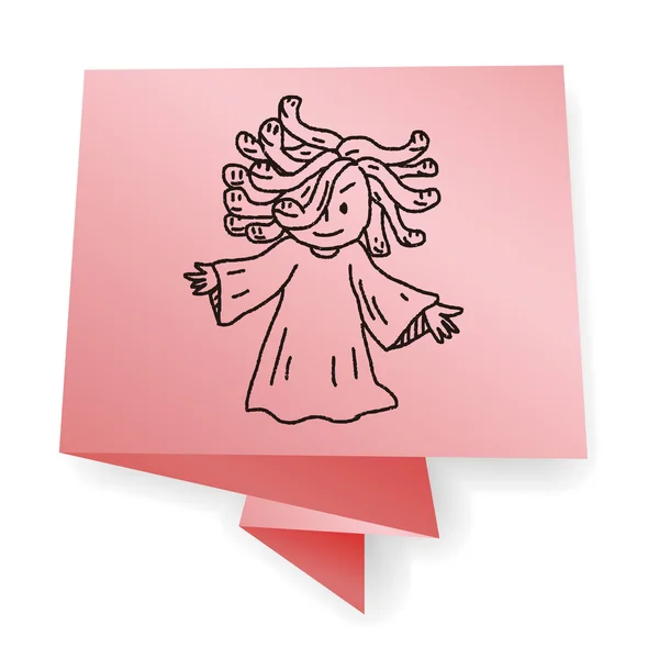 Εικονογράφηση φορέας doodle Μέδουσα — Διανυσματικό Αρχείο