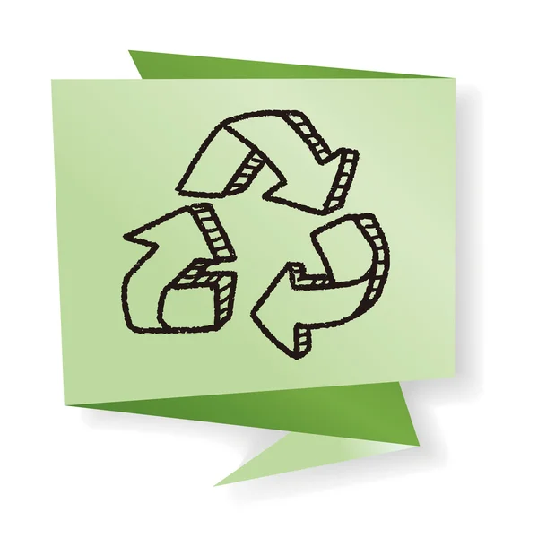 Umweltschutzkonzept; Recycling zum Schutz unserer E-Vektor-Abbildung — Stockvektor