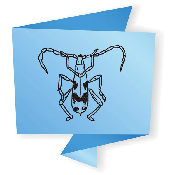 Insect doodle vectorillustratie — Stockvector