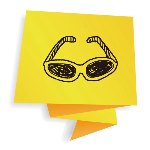 Doodle Sonnenbrille Vektor Illustration — Stockvektor