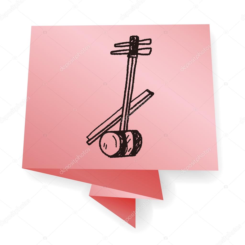 Erhu Doodle Vector Illustration Stock Vector C Hchjjl