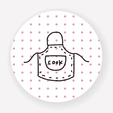 Doodle Önlük vektör çizimi