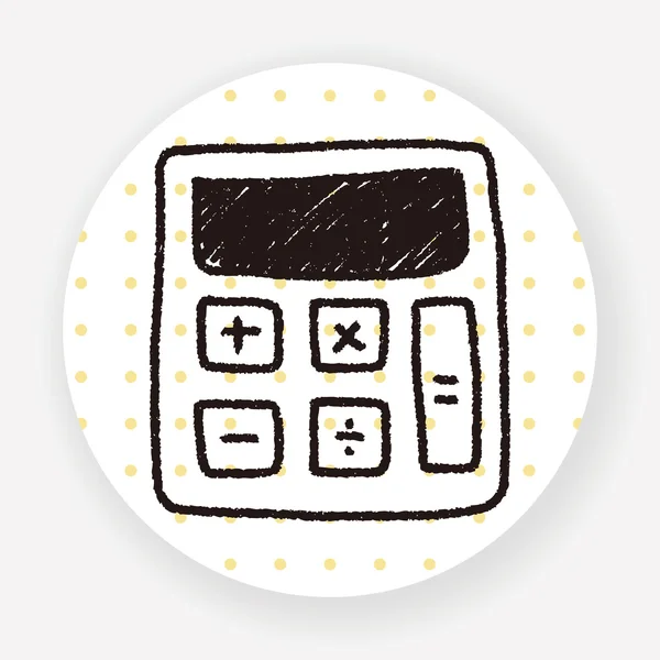Calculatrice Icône Plate Isolée Sur Fond Blanc Vecteur Illustration — Image vectorielle