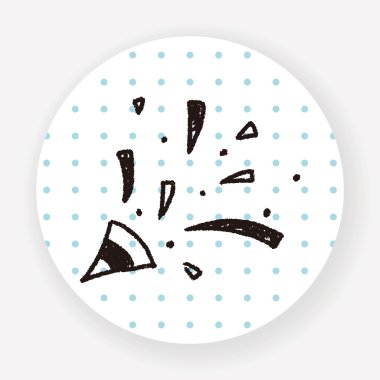 Karalama Renkli kurdele vektör illüstrasyonu