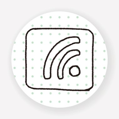 Doodle Sinyal vektör çizimi