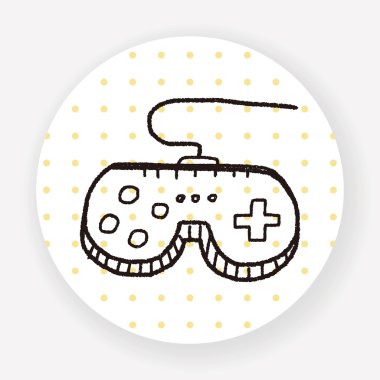 Doodle Joystick vektör çizimi