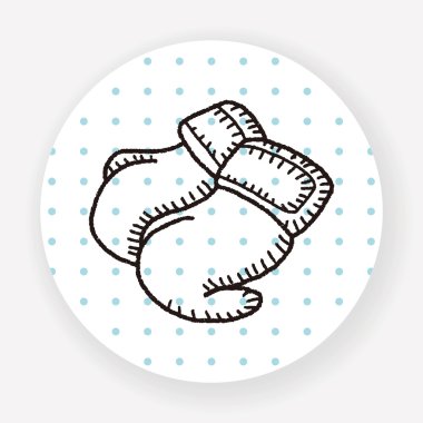 Doodle Boks vektör çizimi