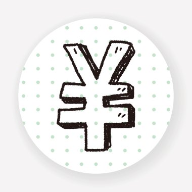 Renminbi vektör illüstrasyonunu karala