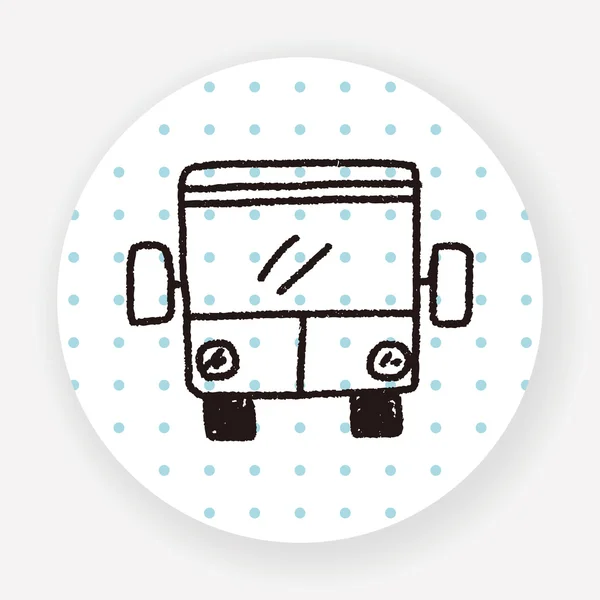 Doodle Bus Ilustração Vetorial —  Vetores de Stock