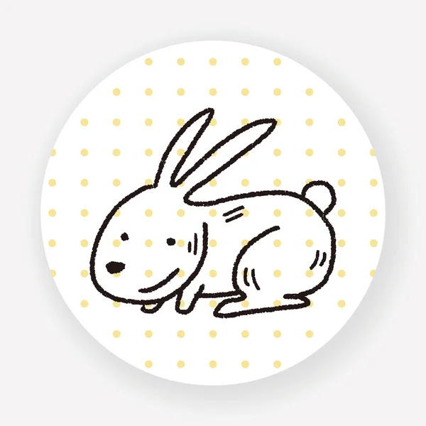 ウサギのフラットアイコンは白い背景ベクトルイラスト — ストックベクタ