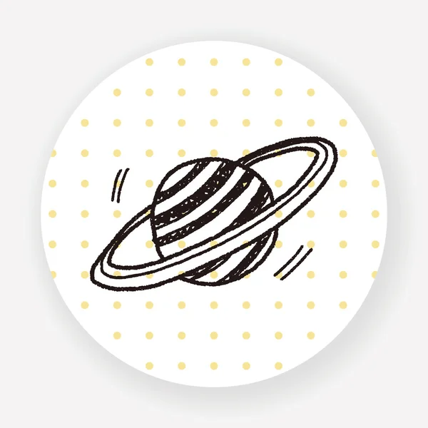 Illustration Vectorielle Doodle Planet — Image vectorielle