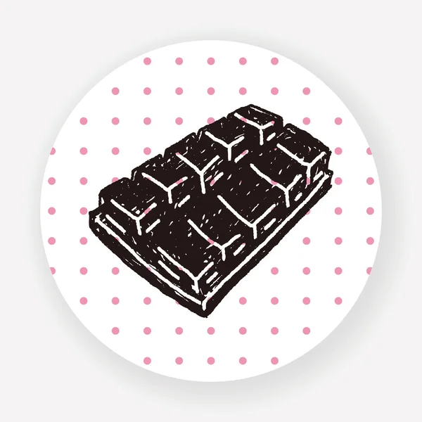 Illustration Vectorielle Doodle Chocolat — Image vectorielle
