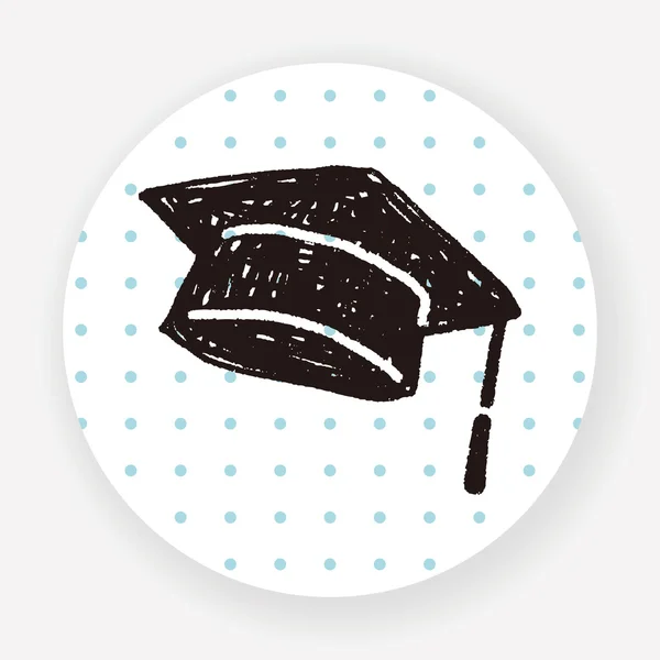 Καπέλο Αποφοίτησης Επίπεδη Εικονίδιο Απομονώνονται Λευκό Φόντο Διάνυσμα Εικονογράφηση — Διανυσματικό Αρχείο