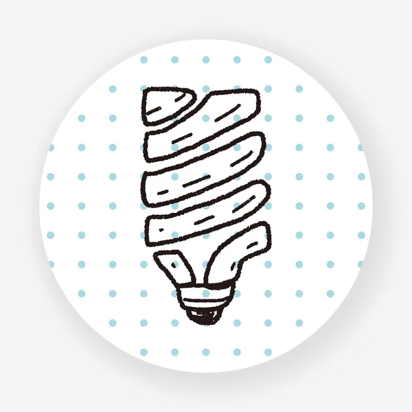 Light Bulb Flat Icon Isolated White Background Vector Illustration Environmental — Wektor stockowy