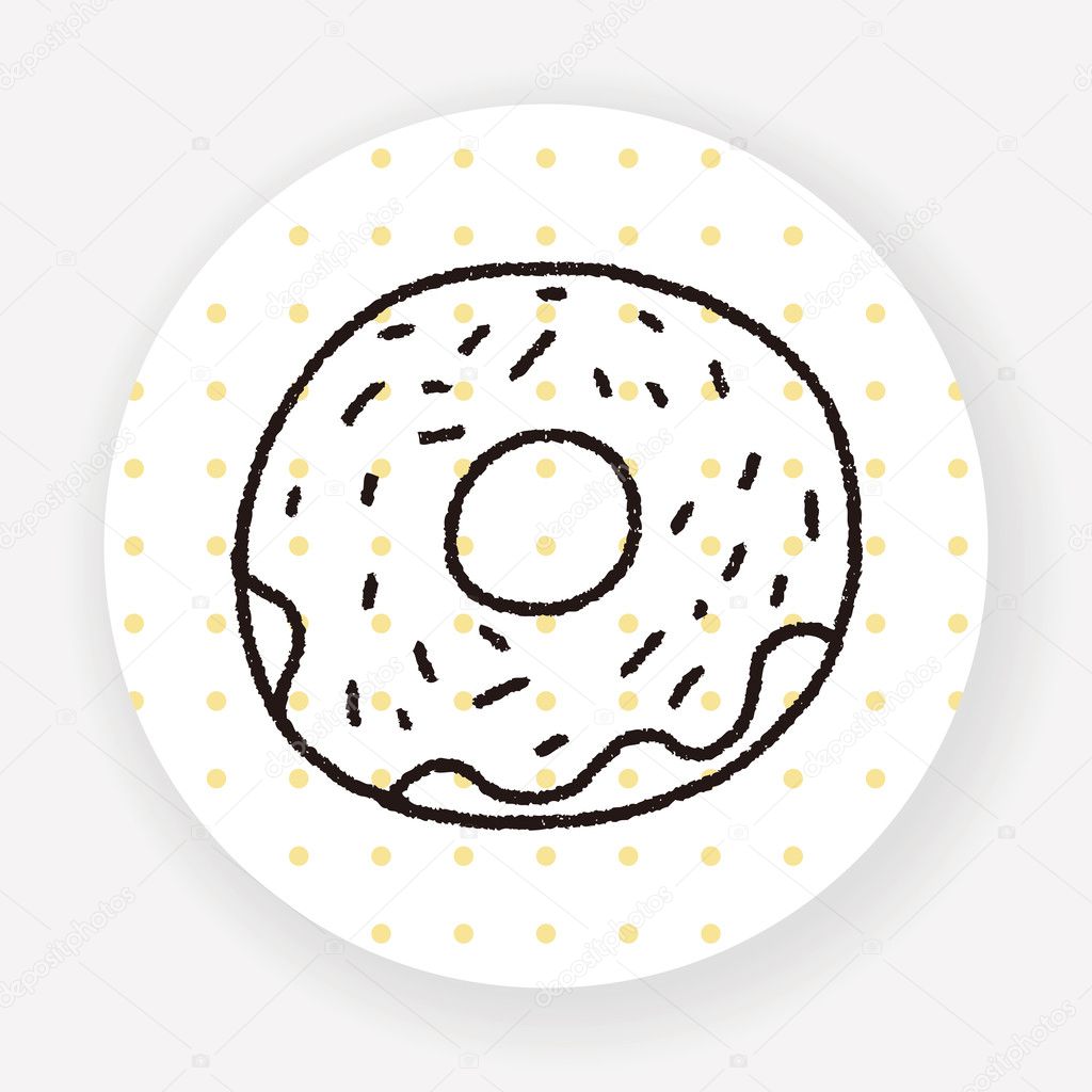 Doodle Donuts vector illustration