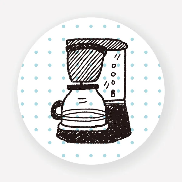 Kaffeemaschine Flaches Symbol Isoliert Auf Weißem Hintergrund Vektor Illustration — Stockvektor