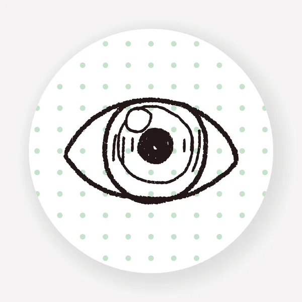 Auge Flaches Symbol Isoliert Auf Weißem Hintergrund Vektor Illustration — Stockvektor