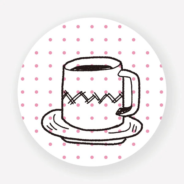 Плоская Иконка Чашки Кофе Изолированы Белом Фоне Вектор Иллюстрация — стоковый вектор