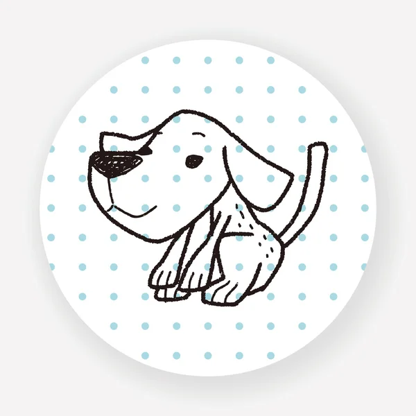 Dog Flat Icon Isolated White Background Vector Illustration — Stock Vector