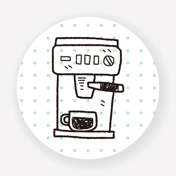 Kaffeemaschine Flaches Symbol Isoliert Auf Weißem Hintergrund Vektor Illustration — Stockvektor