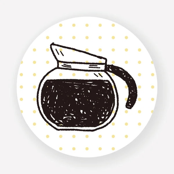 Kaffee Flach Symbol Isoliert Auf Weißem Hintergrund Vektor Illustration — Stockvektor