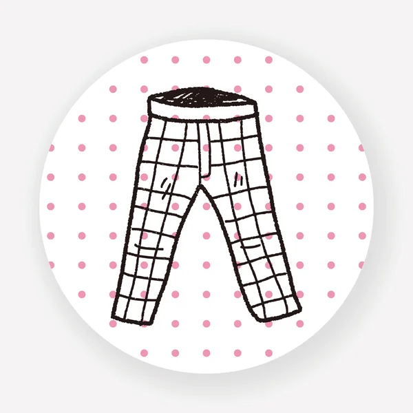 Icône Plate Pantalon Isolé Sur Fond Blanc Vecteur Illustration — Image vectorielle