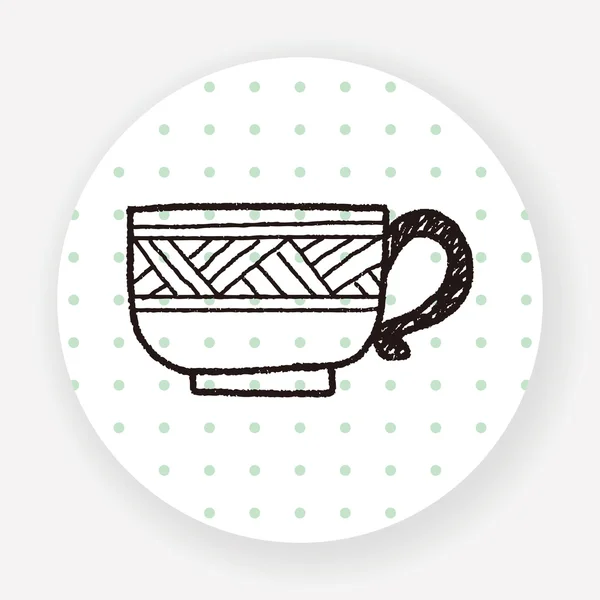 Плоская Иконка Чашки Кофе Изолированы Белом Фоне Вектор Иллюстрация — стоковый вектор