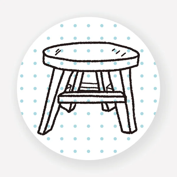 Icône Plate Table Isolée Sur Fond Blanc Vecteur Illustration — Image vectorielle