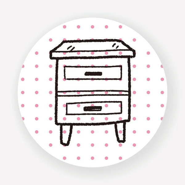 Gabinete Icono Plano Aislado Sobre Fondo Blanco Vector Ilustración — Archivo Imágenes Vectoriales