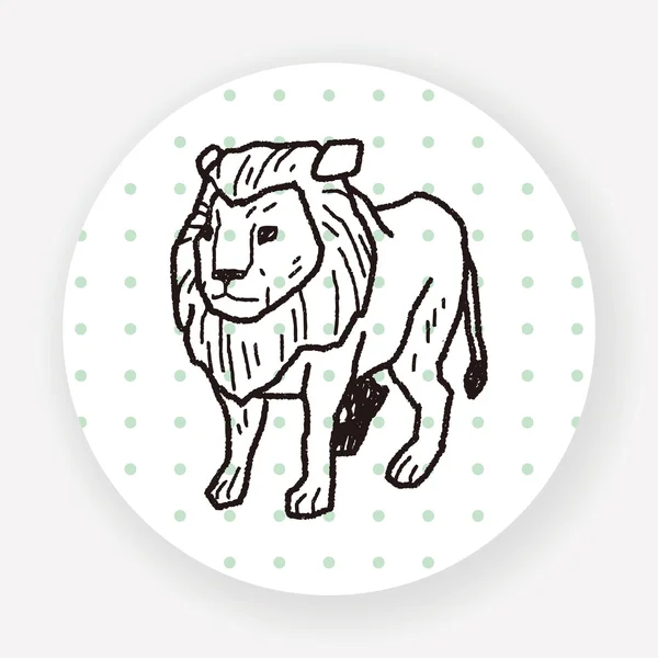 Иконка Льва Плоский Изолированный Белом Фоне Вектор Иллюстрация — стоковый вектор