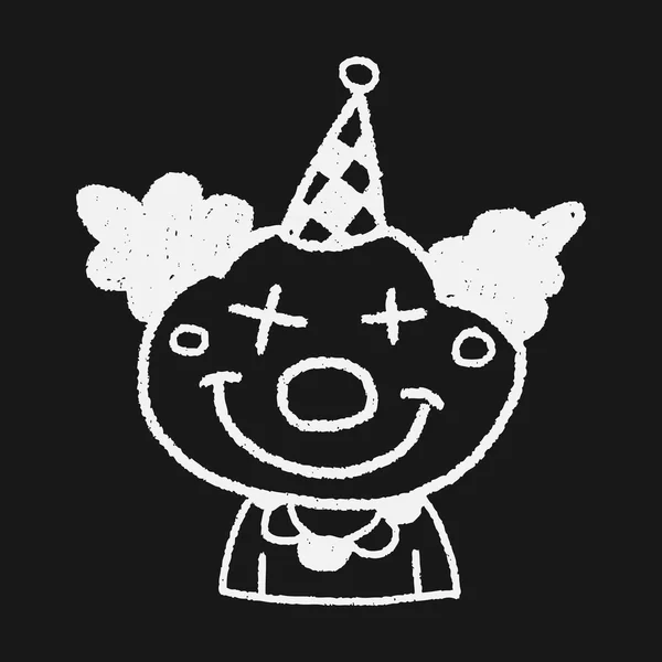 Doodle clown — Stockvector