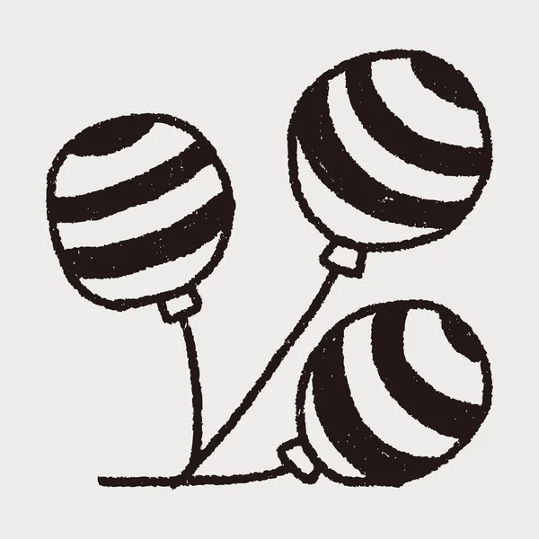 Doodle ballong — Stock vektor