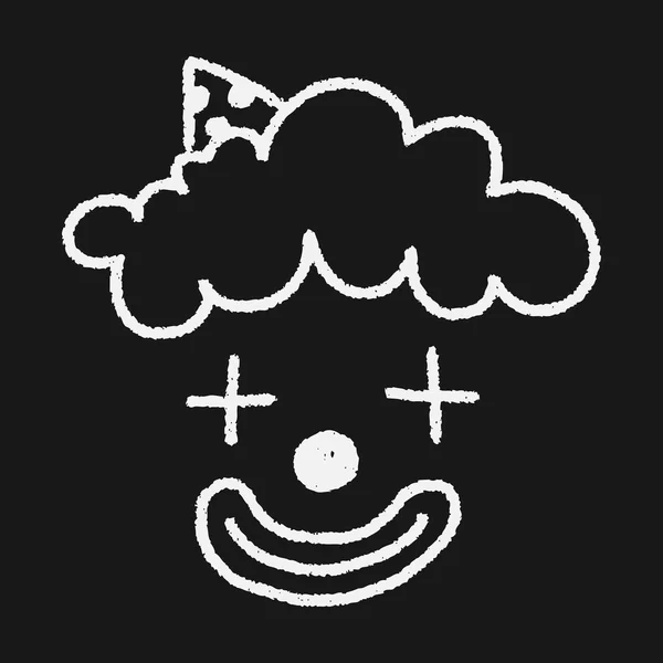 Doodle clown — Stockvector