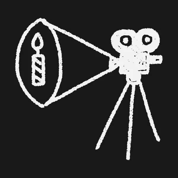 Doodle camera — Stockvector