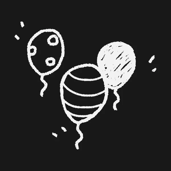 Doodle balon — Wektor stockowy