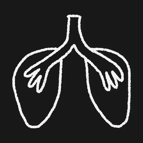 Doodle akciğer — Stok Vektör