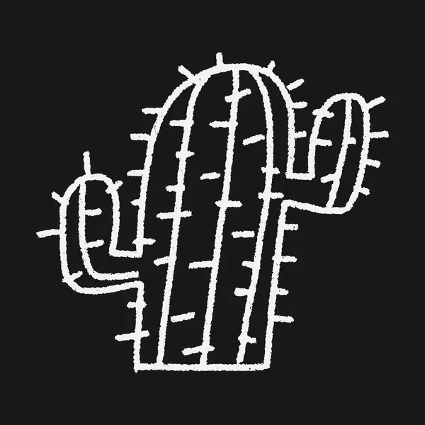 Doodle kaktus — Stockový vektor