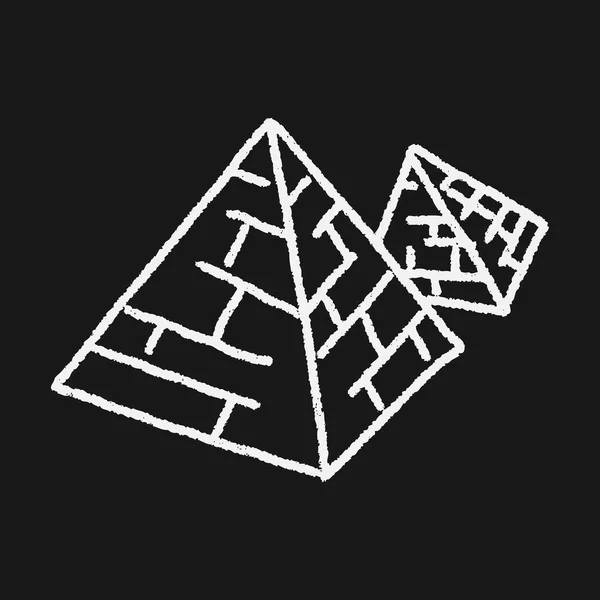 落書きピラミッド — ストックベクタ