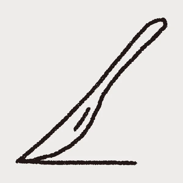 Doodle skalpel — Stockový vektor