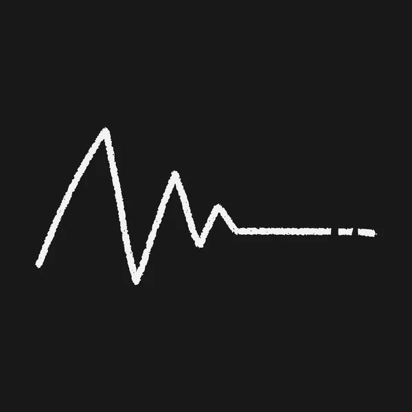 Doodle ekg — Wektor stockowy